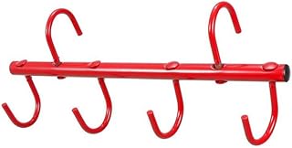 Tough 1 4-Prong Portable Tack Rack, Red