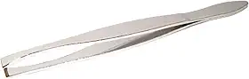 Pinça Aço Carbono, Ponta Reta, 590BT, Bonitta, Prata, 1 unidade