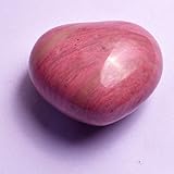 Material: Piedra natural 30 mm Natural en forma de corazón con pintura coja relieve preocupación de curación incluye Mxsabrina piedra W rojo cordaje de tripa Natural para pulsera SKU-W1253-4