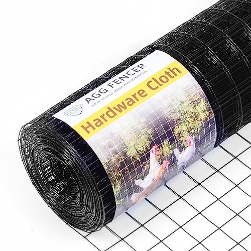 AggFencer 1.5inch 24inch x 50ft Hardware Cloth 16Ga PVC Coat...