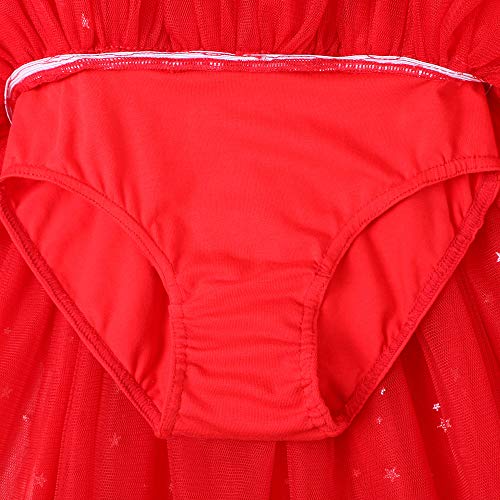 ZNYUNE Girls Dance Dresses Long Sleeve Ballet Outfit Leotard B214_RedElk_XXL - Thumbnail 7