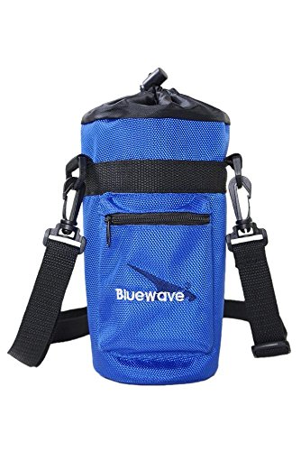 Bluewave 1 Liter Water Bottle Sport Sac Carrier Holder Case/Insulated Portable Sleeve Case for Out-Door Sports Travel (Blue)