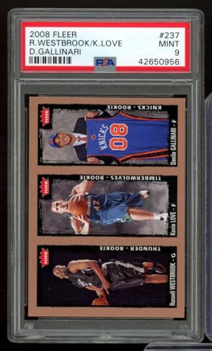 Russell Westbrook/Kevin Love/Gallinari Rookie Card 2008-09 Fleer 237 PSA 9