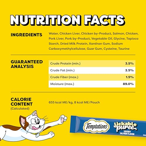 Temptations Creamy Puree Lickable Cat Treats, Salmon, 16 Count - image 5