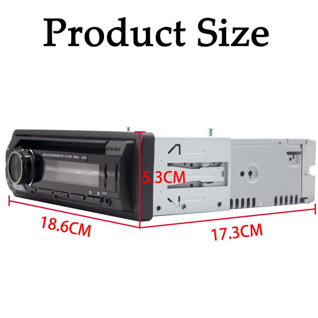 24V Bluetooth autoradio Headunit Lecteur CD DVD Unique 1 Din autoradio Mains libres/MP3/USB/SD/AUX/FM avec Port ISO