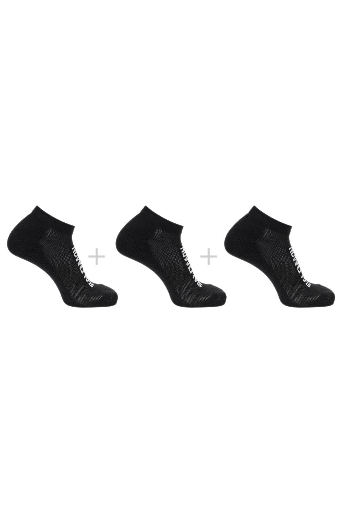 Salomon Everyday Low 3-Pack Socks, Classic Cotton-Blend Comfort, Invisible Super Low Cuff, Natural Sensitive Fit for Daily Wear