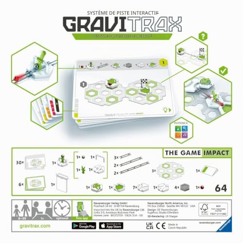 Circuit à billes GraviTrax : The Game Impact Ravensburger Jeux France - vue 3