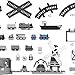 Fisher-Price Replacement Parts for Thomas and Friends Train Set - GRF01 ~ All Around Sodor Deluxe ~ Replacement Gordon Engine Car and Tender Coal Car