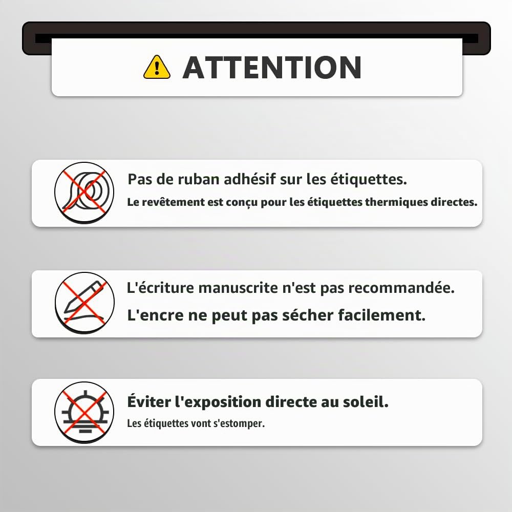 BETCKEY - 10 Rouleaux 99012 Étiquettes Compatible avec DYMO S0722400, 36mm x 89mm, 2600 Étiquettes dAdresse Pour DYMO LabelWriter 450, 4XL, NON Pour 550 ou 5XL