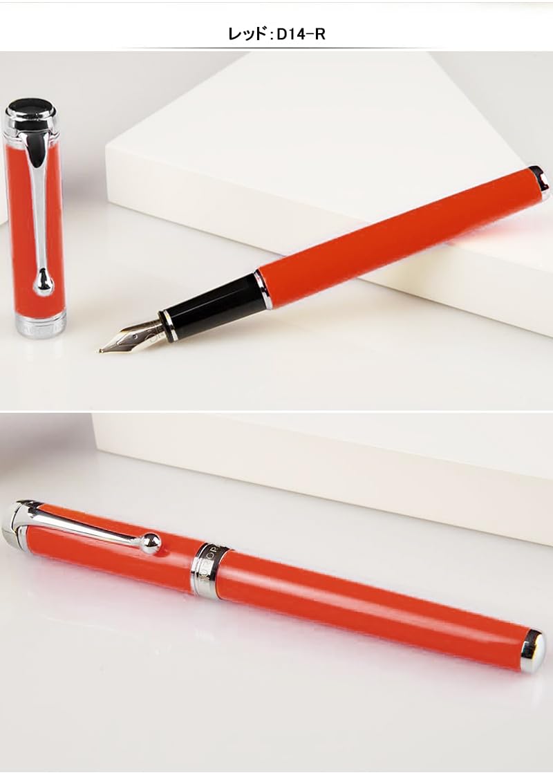 AURORA TALENTUM ボールペン RED Aurora Talentum Ballpoint Pen - Red w Chrome Trim (Excellent