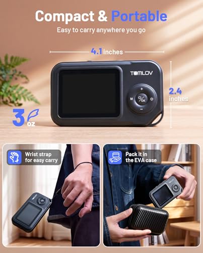 Image of TOMLOV P50 Digital Microscope Handheld: Adjustable Focus Coin Microscope with 2.4 inch IPS Screen, Trichome Portable Magnifying Glass with Light, Jewelry Loupe for Adults, Windows /Mac Compatible