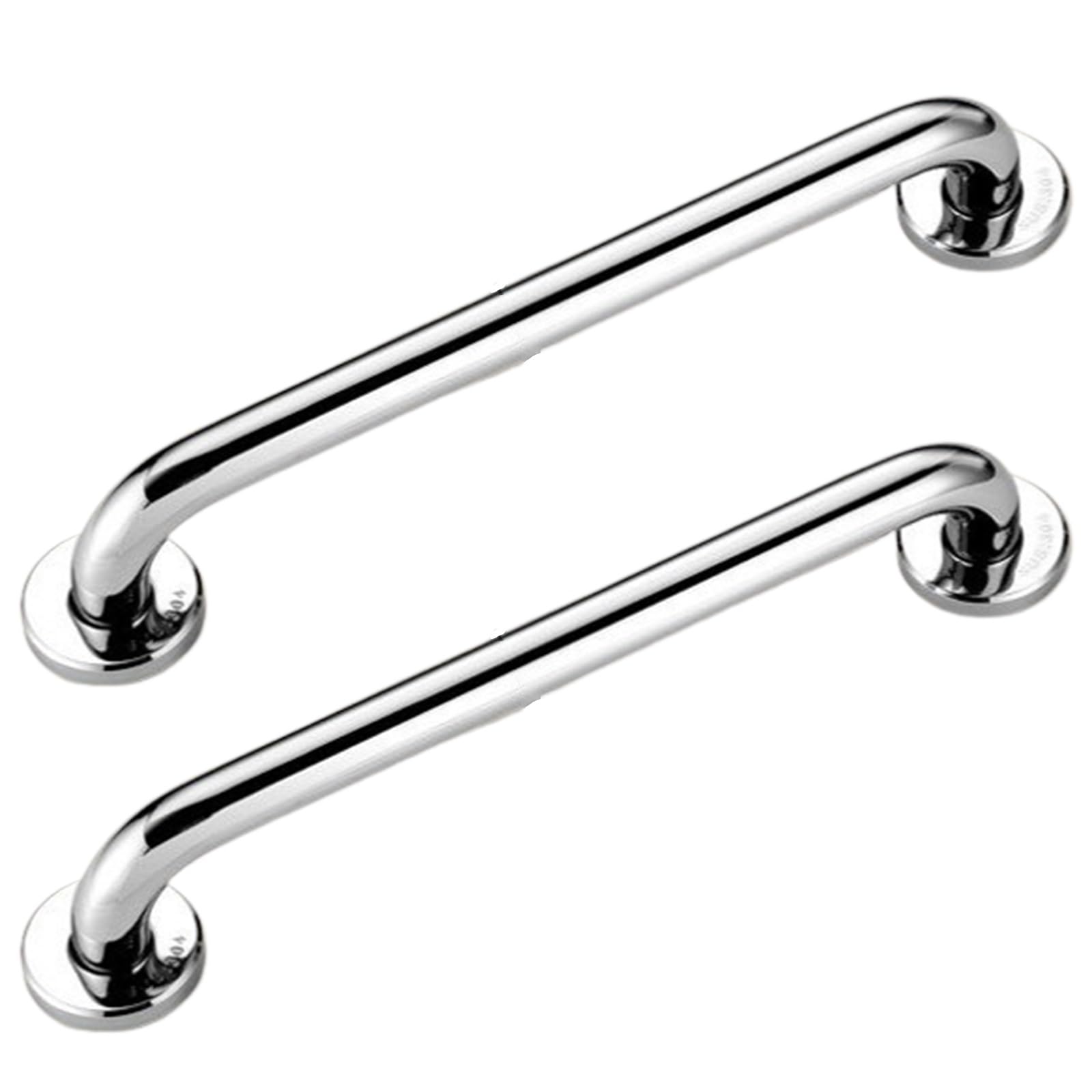 Home Care Bathroom Safety 15 Inch Stainless Steel Handicap Grab Bar for Bathtub and Shower, Slip Resistant Finish(60CM)