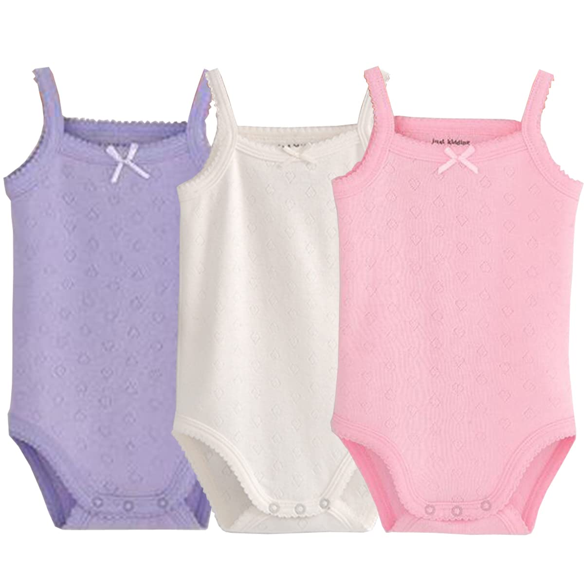BlueleyuBaby Girls Spaghetti Strap Bodysuit Sleeveless Baby Tank Top Cotton Baby One-Pieces Pack of Summer Baby Clothes Outfit