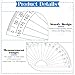 3 Pcs Clear Plastic Protractor, 4 Inch Small Protractors 180 Degree Transparent Semicircle Angle Measurement Ruler Math Geometry Tool for Teacher Math Geometry Office Supplies