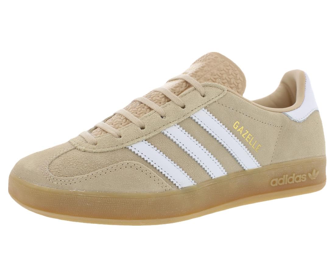 adidas Gazelle Indoor Womens Shoes Size 8.5, Color: Sandstone Beige/Cloud White/Gum