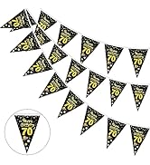 GoldRock 70 Geburtstag Deko Girlande Banner, 70. Geburtstag Männer Frau, Deko 70 Geburtstag Mann ...