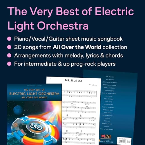 The Very Best of Electric Light Orchestra | Piano Vocal Guitar Sheet Music Songbook | Classic Rock Hits Collection for Singers and Pianists | 20 Iconic Songs with Lyrics and Chords All Over the World - Image 3