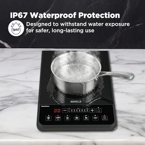 Image of Havells Cook Pro PB 16 Induction Cooktop| Black