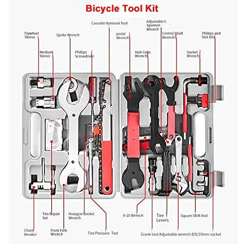 Cotouxker Bike Tool Kit, 44Pcs Bicycle Tool Kit For Easy Mountain Bike Maintenance And Repair With Durable Storage Case thumb #1