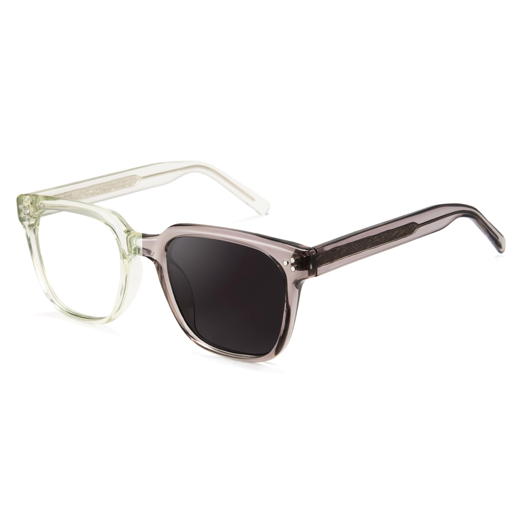 Cyxus Photochromic Glasses Both Frames and Lenses Color Changing with Blue Light Blocking UV Protection 8305