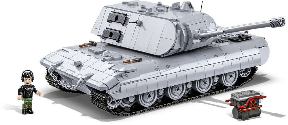 COBI-2572 WWII Panzerkampfwagen E-100 Model Tank Building Bricks 1511Pcs