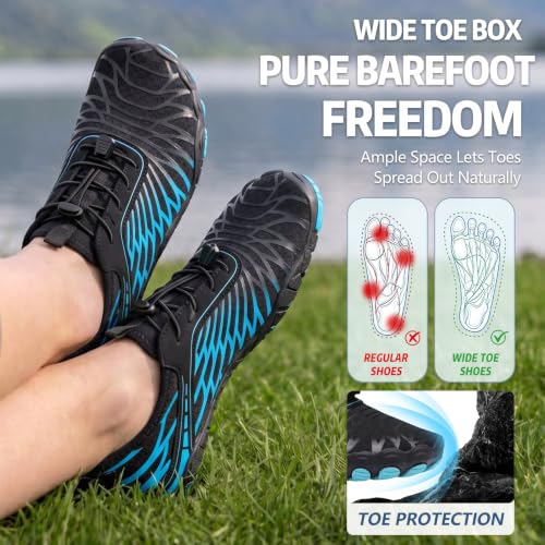 Image of ELETON Barefoot Shoes Women Men Hiking Water Shoes Wide Toe Box Zero Drop