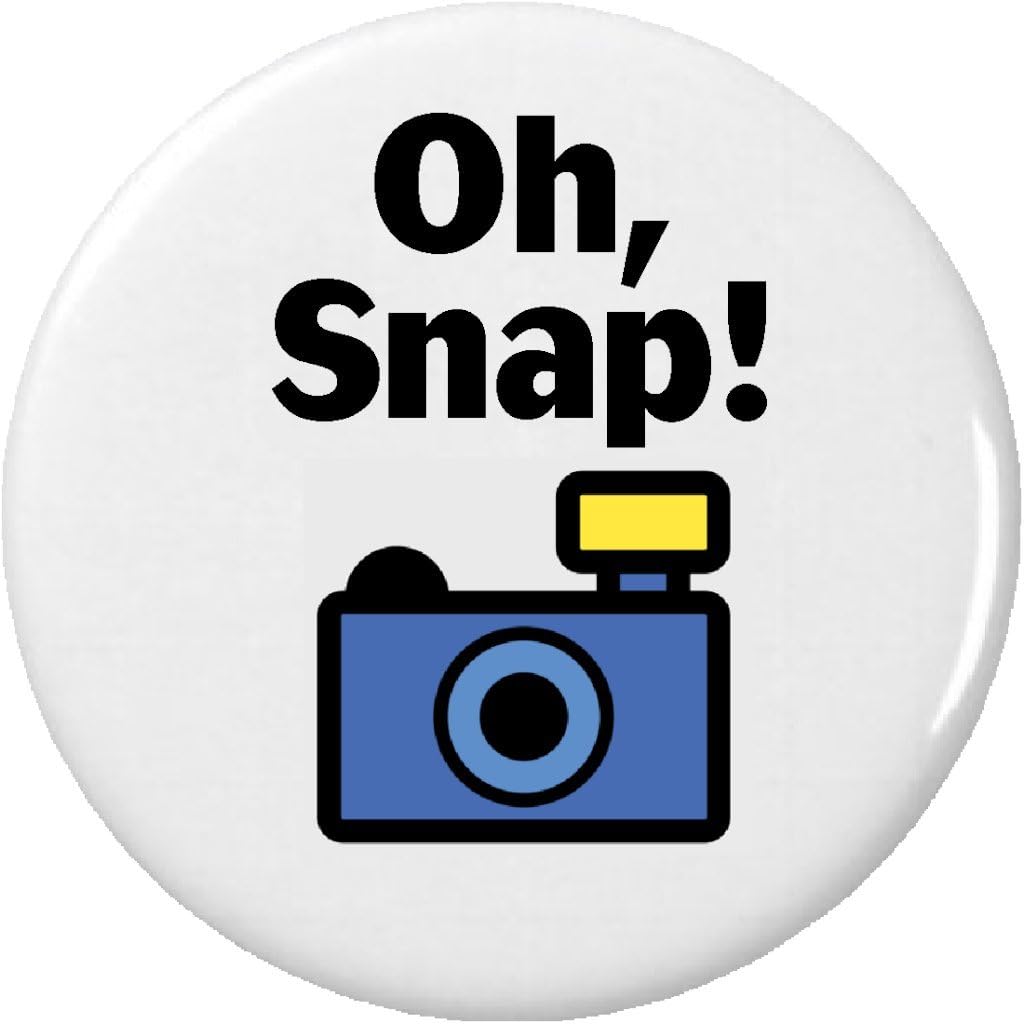 Oh Snap! 2.25" Keychain Picture Photographer Camera Funny Humor
