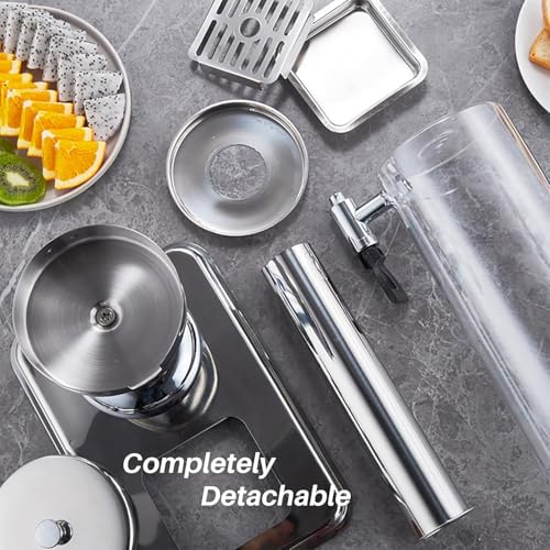 Dispensador de Bebidas Doble 6L con núcleo de Hielo, Jarra de Bebida de Acero Inoxidable para Fiestas, Grifo extraíble y Protector de Salpicaduras, diseño Desmontable para una fácil Limpieza