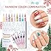 12 Colors 0.5mm Tip Nail Art Markers, Waterproof & Quick Dry Nail Pens for DIY Nail Art Designs, Easy to Use Solid Color Nail Painting Tools for All Skill Levels