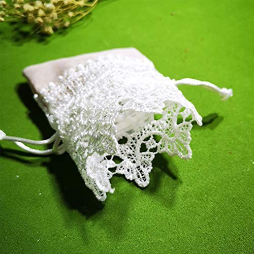 Bolsa de presente STOBOK com cordão de renda, 10 peças, sacos de presente de casamento, lembrancinha