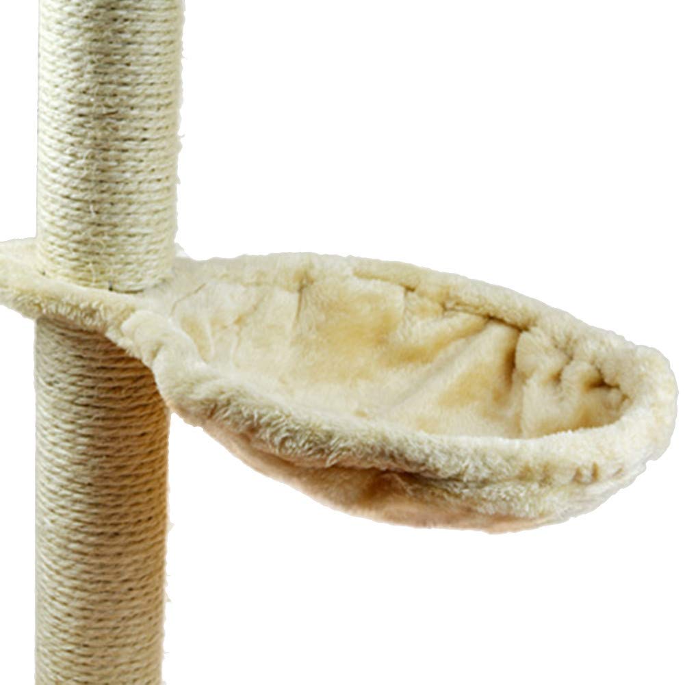 SimidunEUR Cat Tree Spare Part Cat Hammock with extra thick metal frame,Beige,ø 30 CM