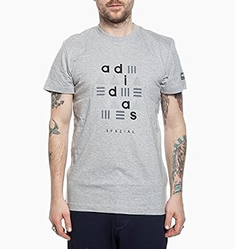 adidas Spezial Graphic Tee - Medium Grey Heather - XL : Amazon.co.uk:  Clothing