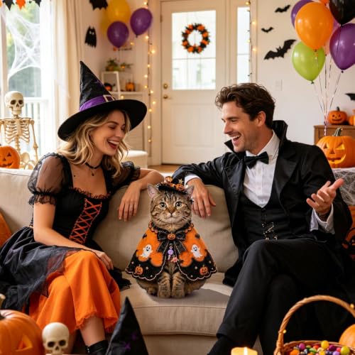 Disfraz de Halloween para gatos ideal para fotografía al aire libre 4