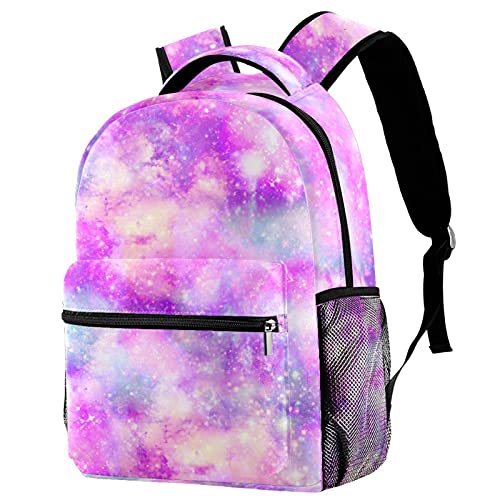 Cartable impression galaxie rose et sac à dos léger garçon