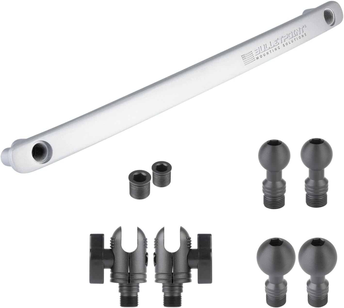 Bulletpoint Mounting Solutions Metal Grab Bar Insert Replacement with 2 Mounting Points Compatible with 2011-2018 Jeep Wrangler JK (Red)