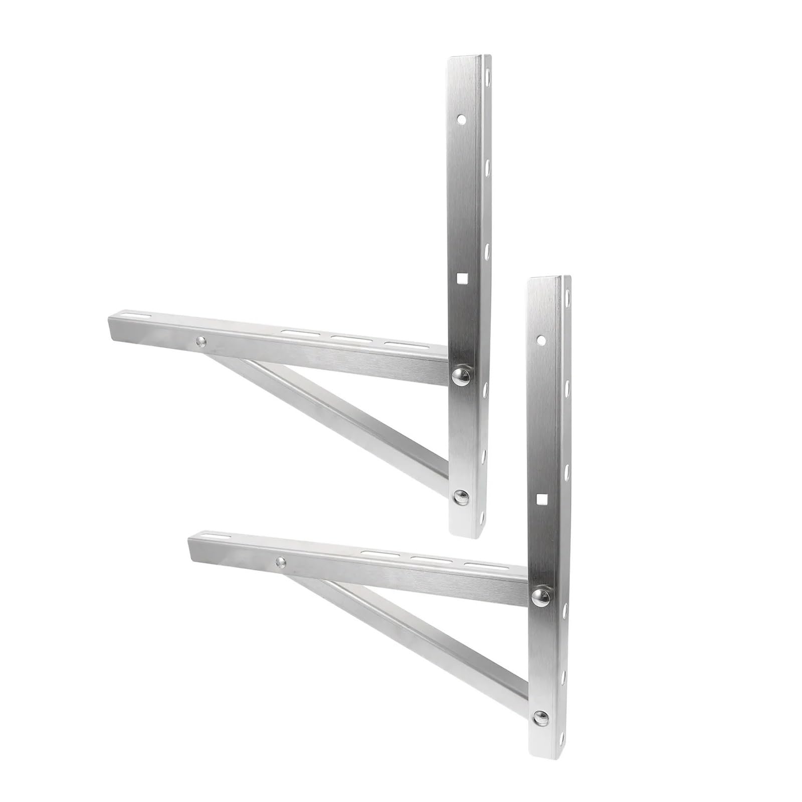 IEOWY 2Pcs Air Conditioner Bracket Stainless Steel 1-1.5p Folding Support For Window Wall Mounting