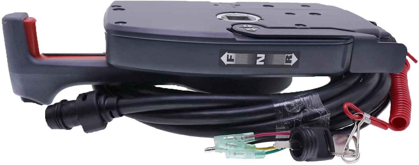 Boat Motor 703-48207-22-00 Side Mount Remote Control Throttle Shift Box Fit for Yamaha Outboard Engine 10 Pins Right Hand Push to Open