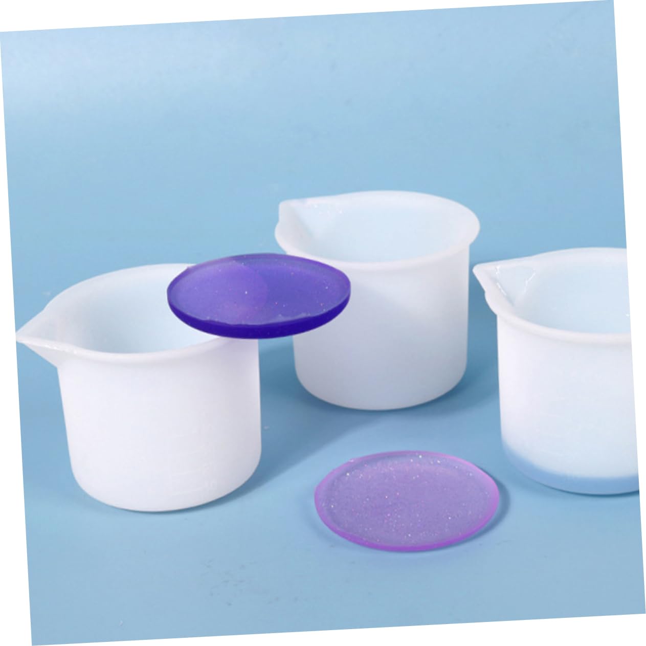 Cabilock 5 Ensembles Tasses À Mesurer Échelle Pour Époxy Outils De Bricolage Diy De Peinture 12 Pièces * 5