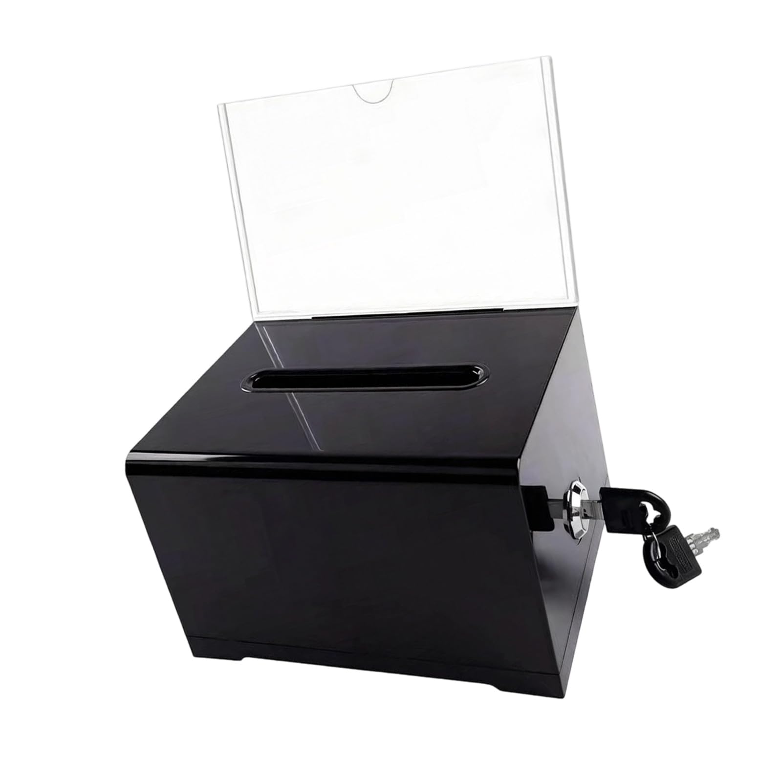 BOYANDM Sturdy Lockable Acrylic Comment Box for Schools Offices and Organizational Feedbacks Multipurpose Acrylic Case