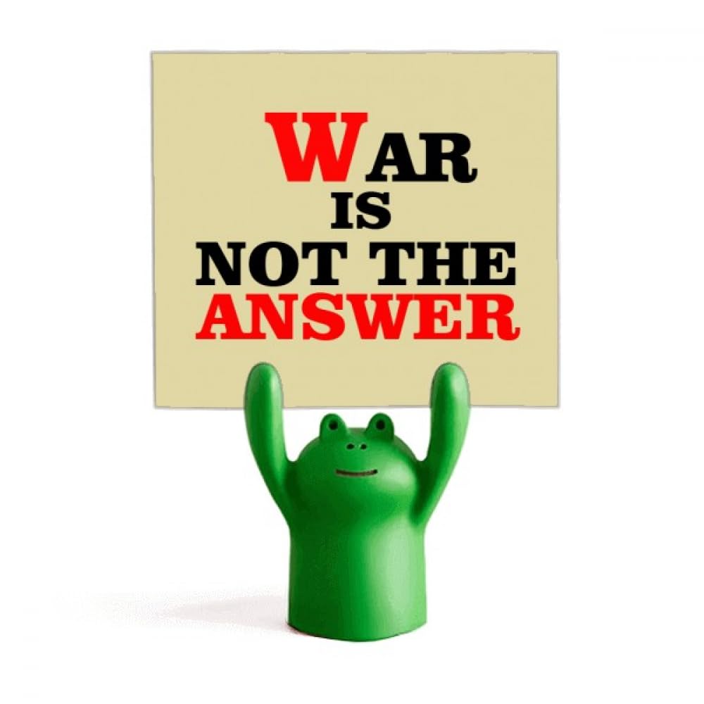 Support pour mémo grenouille War is not The Answer Love Peworld