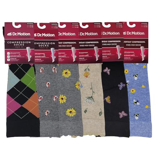 Image of Women's Compression Socks Therapeutic Graduated (Pack of 6 Pairs)