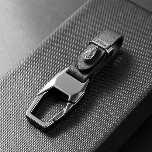 BXQDAM Llavero de coche, llavero para hombres, accesorios para llaves de coche, para Jaguar F-Pace X761, [Black] tin Square Buckle