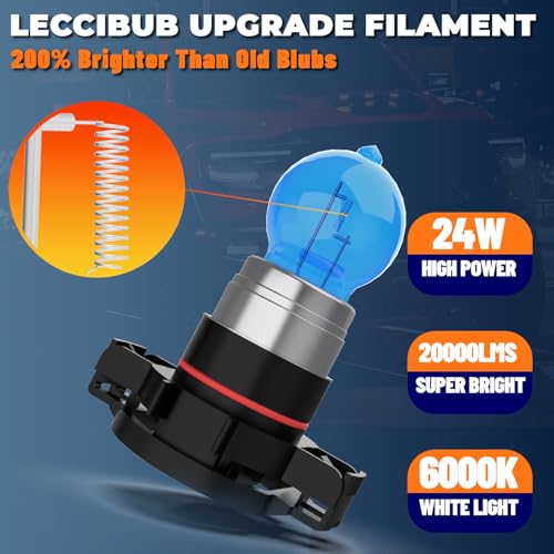 Image of Fog Light Bulbs Compatible with GMC Acadia 2007-2012, 5202 Fog Lights Halogen Light Bulb, Super Bright 6000K White, Plug and Play, Pack of 2