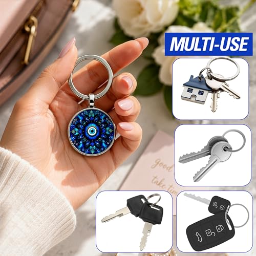 Image of Storite Evil Eye Keychain - Protective & Stylish Keyring for Men & Women - Ideal Gift for Friends & Family