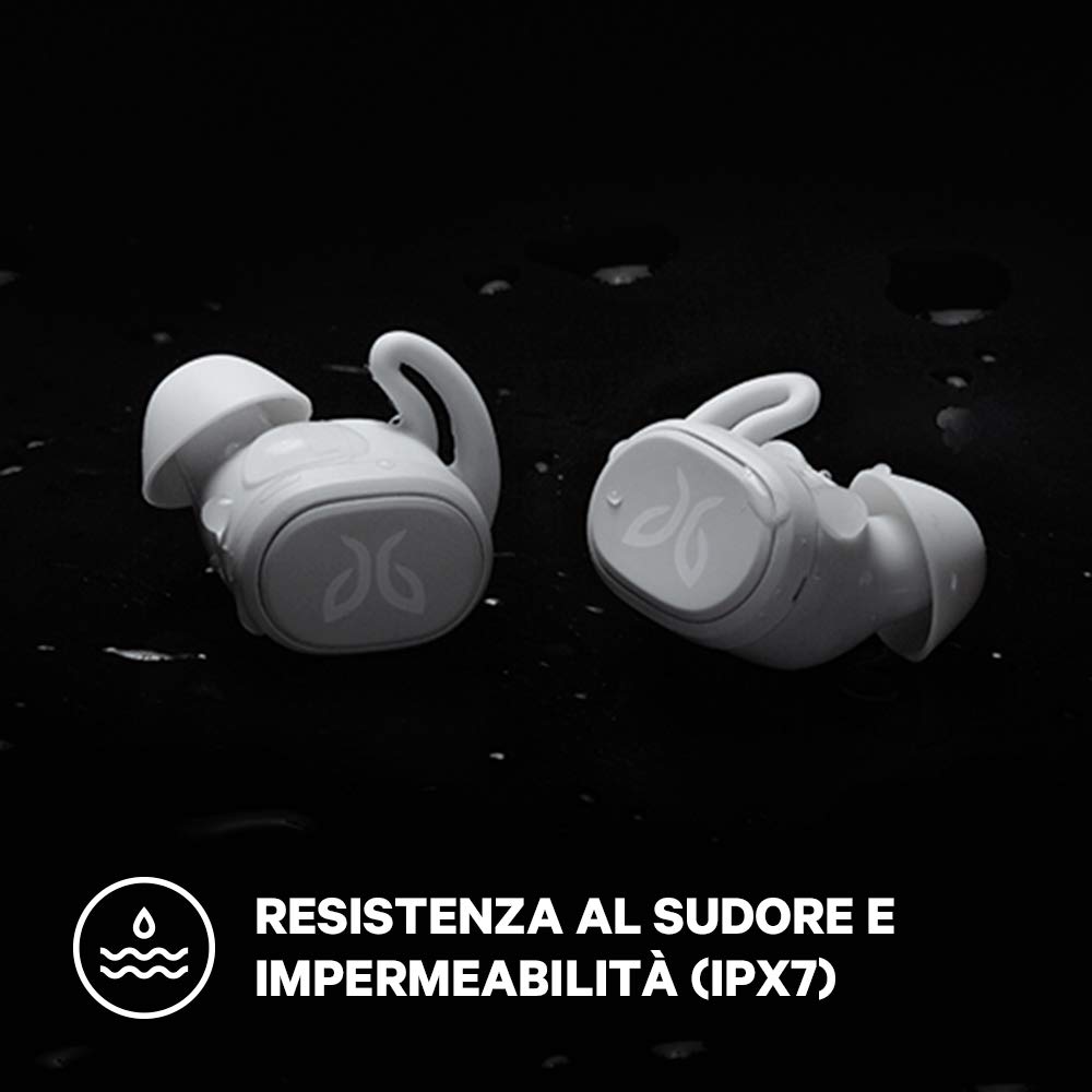 Jaybird Vista, Cuffie senza fili Bluetooth per corsa, fitness, palestra - IPX7, impermeabili, a prova di sudore, equalizzazione personalizzata - Grigio