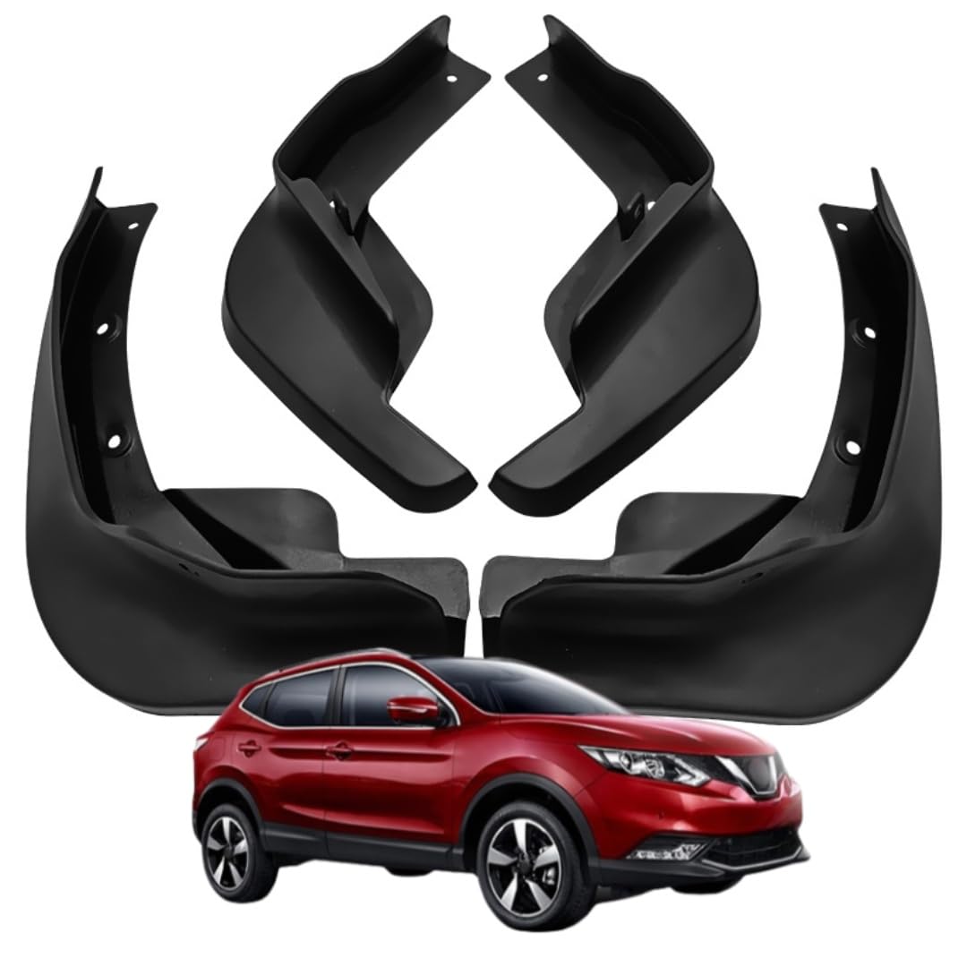 UDRFKDS Mud Flaps Splash Guards For Nissan Qashqai 2016 Accessories Mudflap Fender Flares Front and Rear Mud Guard Set 4PCS