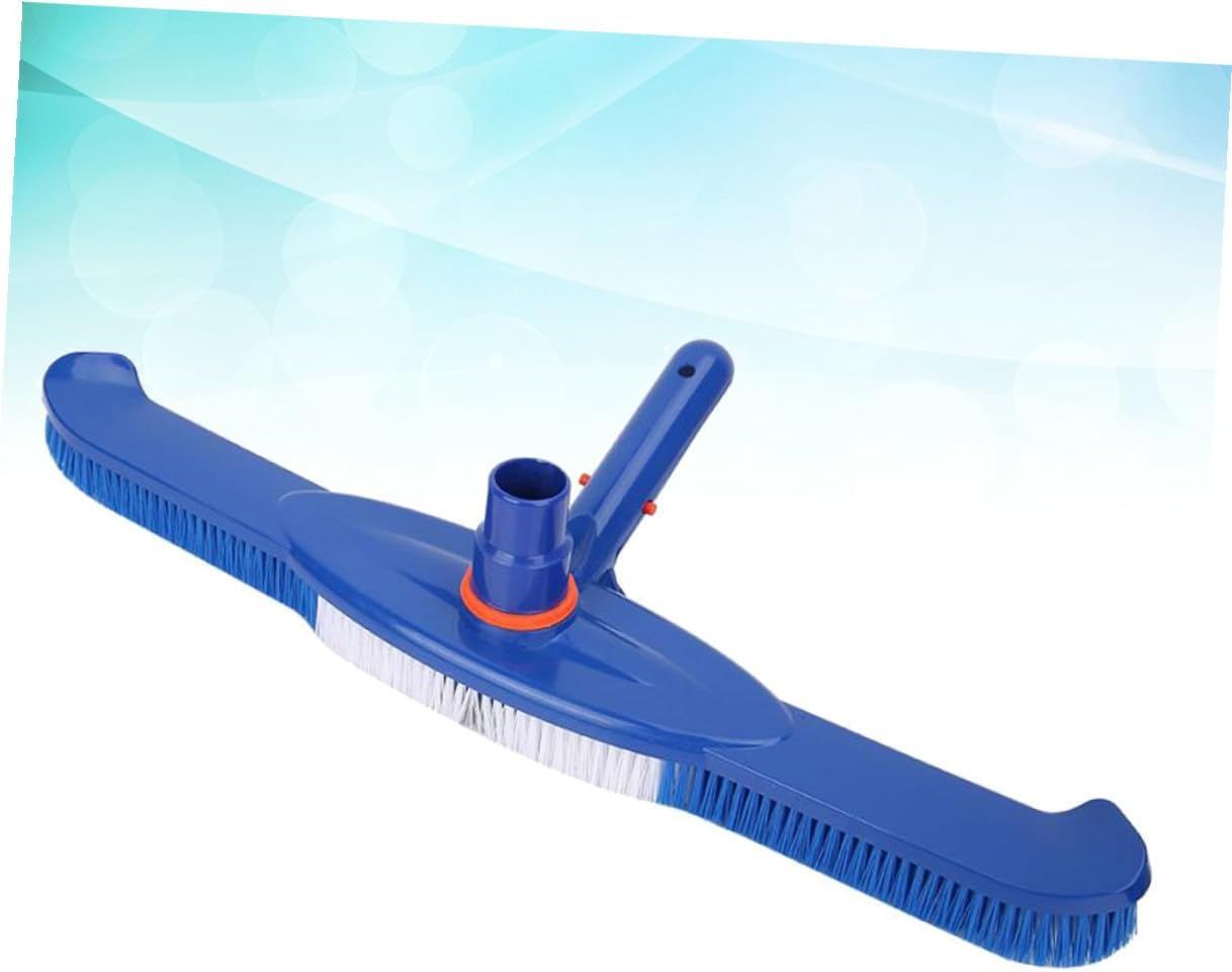 Luxshiny Heavy Duty 20-inch Swimming Pool Brush with Plastic Bristles for Wall and Floor Cleaning Sturdy Pool Tool for Inground