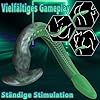 Jixaxe Extra Langer Tentakel Analplug Realistischer Aal Buttplug Silikon Dildo Monster Fantasy Dildos mit Ankerförmige Basis Butt Plug G-Punkt Prostata Stimulation Sexspielzeug für Männer Frauen (M) #4