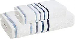 Kit Toalha Banho e Rosto Karsten Gigante Fio Penteado – 2 Peças - Cor Branco