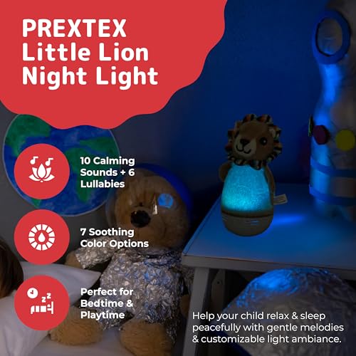 Lámpara de noche infantil Leoncito PREXTEX 3.9x6.9x3 in miniatura 2
